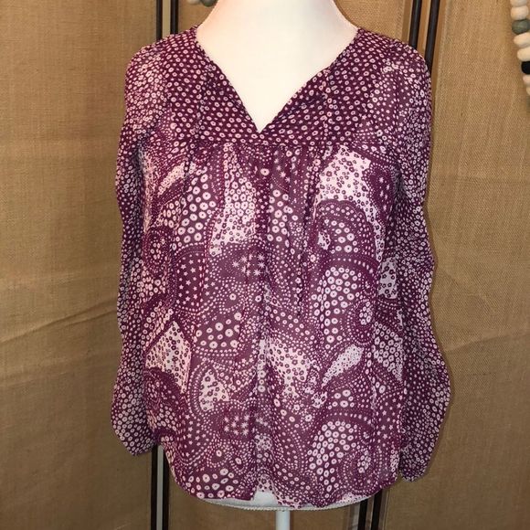 Gap Semi Sheer Blouse Size XXS - Picture 1 of 4